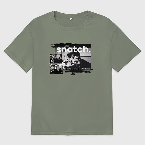 Женская футболка оверсайз Большой куш: Ави Деновиц / Авокадо – фото 1