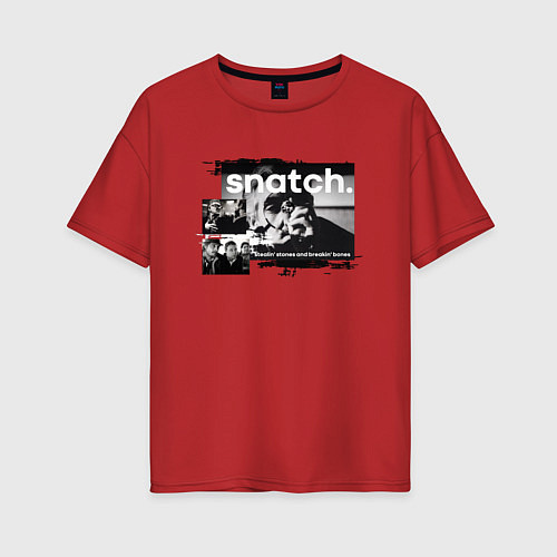 Женская футболка оверсайз Большой куш: Ави Деновиц / Красный – фото 1