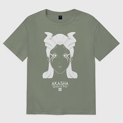 Футболка оверсайз женская Акаша из Доты 2, цвет: авокадо