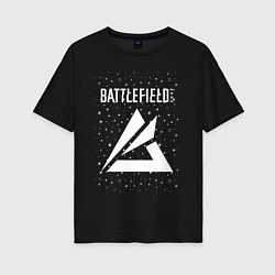 Футболка оверсайз женская Battlefield Portal - Stars, цвет: черный