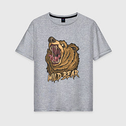 Женская футболка оверсайз Wild Bear