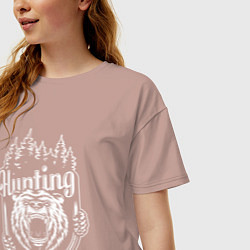 Футболка оверсайз женская Hunting, цвет: пыльно-розовый — фото 2