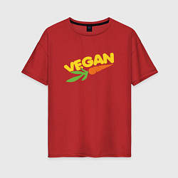 Женская футболка оверсайз Vegan Life