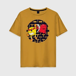 Женская футболка оверсайз Pac-Man