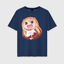 Футболка оверсайз женская Umaru, цвет: тёмно-синий