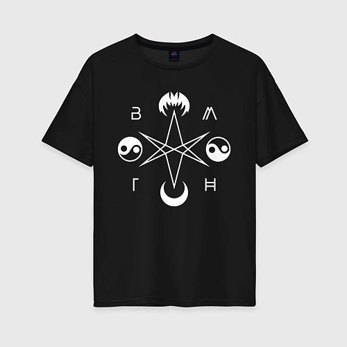 Женская футболка оверсайз BMTH / Черный – фото 1