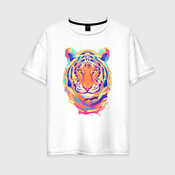 Женская футболка оверсайз Color Tiger