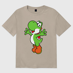 Футболка оверсайз женская Yoshi, цвет: миндальный