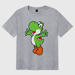 Футболка оверсайз женская Yoshi, цвет: меланж