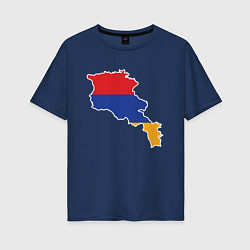 Женская футболка оверсайз Map Armenia