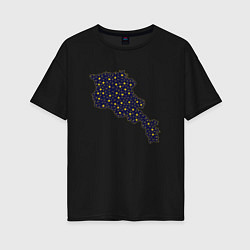 Женская футболка оверсайз Space Armenia