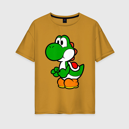 Женская футболка оверсайз Yoshi1 / Горчичный – фото 1