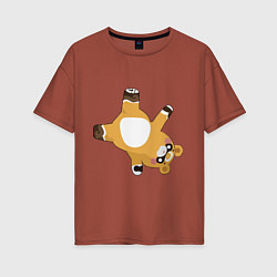 Футболка оверсайз женская Гоба, цвет: кирпичный