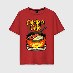 Женская футболка оверсайз Calcifer cook