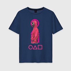 Женская футболка оверсайз Squid game