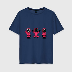 Женская футболка оверсайз Squid Game Boys