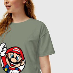 Футболка оверсайз женская MarioFace, цвет: авокадо — фото 2