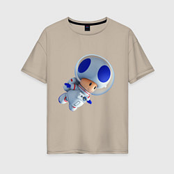 Женская футболка оверсайз Space Toad