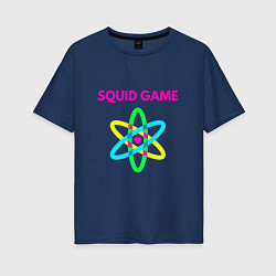 Футболка оверсайз женская Squid Game Atom, цвет: тёмно-синий