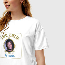 Футболка оверсайз женская Dr Dre 1992 цвета белый — фото 2