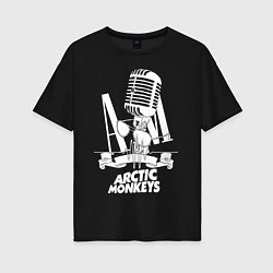 Футболка оверсайз женская Arctic Monkeys, рок, цвет: черный
