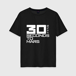 Женская футболка оверсайз 30 Seconds To Mars logo