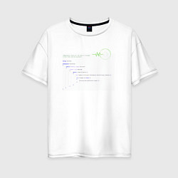 Женская футболка оверсайз Код Создателя - для программиста