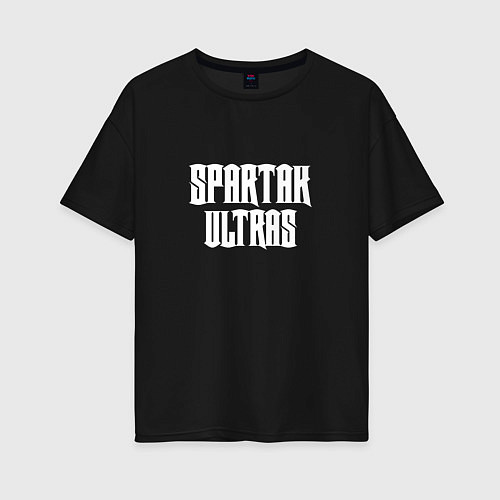 Женская футболка оверсайз SPARTAK ULTRAS / Черный – фото 1