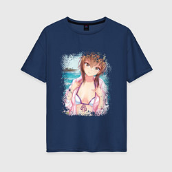 Женская футболка оверсайз Чиса Необъятный океан
