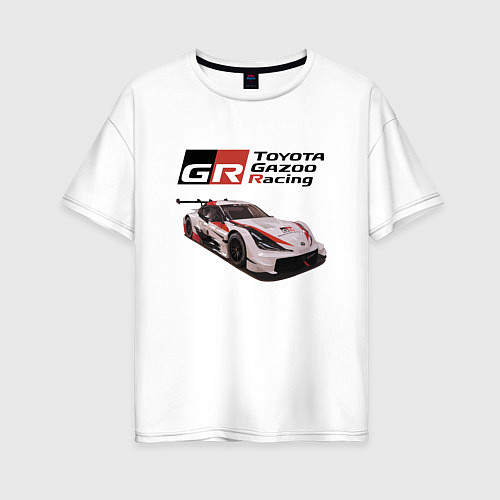 Женская футболка оверсайз Toyota Gazoo Racing Team, Finland / Белый – фото 1