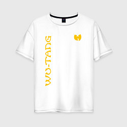 Женская футболка оверсайз WU TANG CLAN LOGO YELLOW