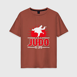 Женская футболка оверсайз Judo Life