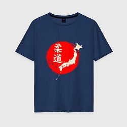 Женская футболка оверсайз Дзюдо Япония
