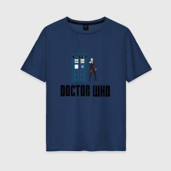 Женская футболка оверсайз Доктор кто 12