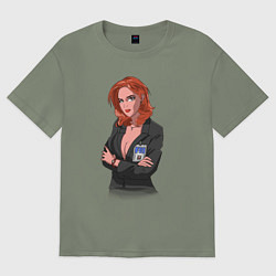 Женская футболка оверсайз Dana Scully X-Files