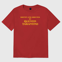 Футболка оверсайз женская Directed by Quentin Tarantino, цвет: красный