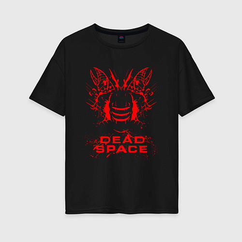 Женская футболка оверсайз DEAD SPACE АЙЗЕК КЛАРК / Черный – фото 1