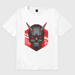 Женская футболка оверсайз SHLSHK Cyber Skull Collection