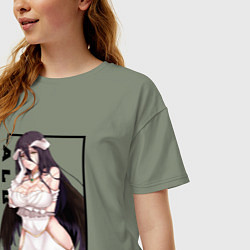 Футболка оверсайз женская Альбедо Albedo Повелитель, цвет: авокадо — фото 2