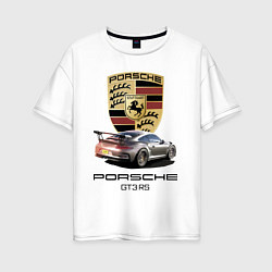 Женская футболка оверсайз Porsche GT 3 RS Motorsport