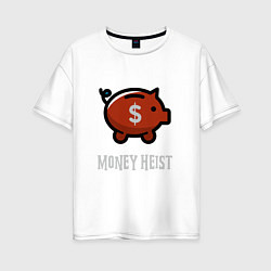 Женская футболка оверсайз Money Heist Pig