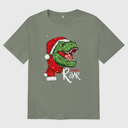 Футболка оверсайз женская T-rex Merry Roar, цвет: авокадо