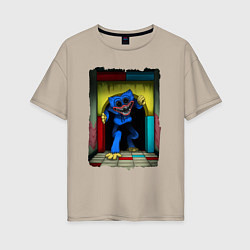 Футболка оверсайз женская ХАГИ ВАГИ, Я ТЕБЯ ПОЙМАЮ, цвет: миндальный