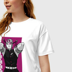 Футболка оверсайз женская Хашира Звука, цвет: белый — фото 2