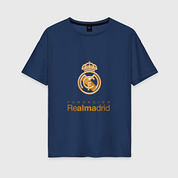 Женская футболка оверсайз Real Madrid Logo