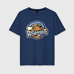 Футболка оверсайз женская Midland Rockhounds - baseball team, цвет: тёмно-синий