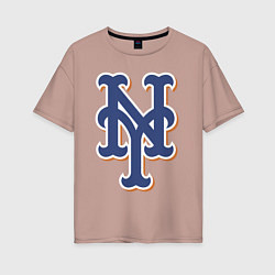 Женская футболка оверсайз New York Mets - baseball team