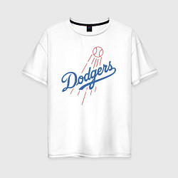 Женская футболка оверсайз Los Angeles Dodgers baseball