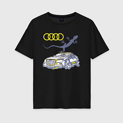 Женская футболка оверсайз Audi Quattro - зачётное точило!