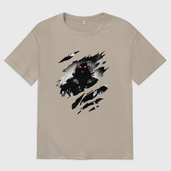 Футболка оверсайз женская THE GUY DISTURBED РОК, цвет: миндальный